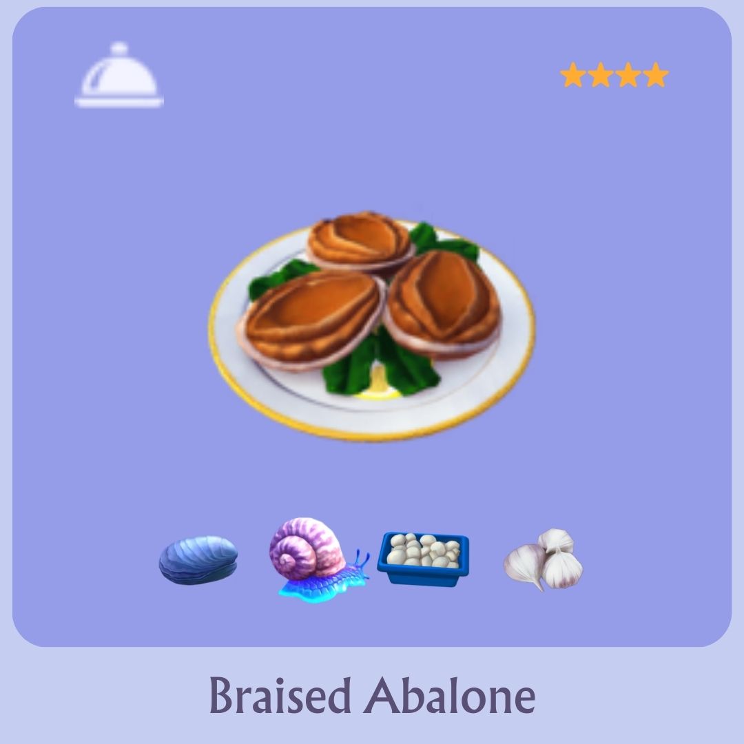Braised Abalone Disney Dreamlight Valley Recipe