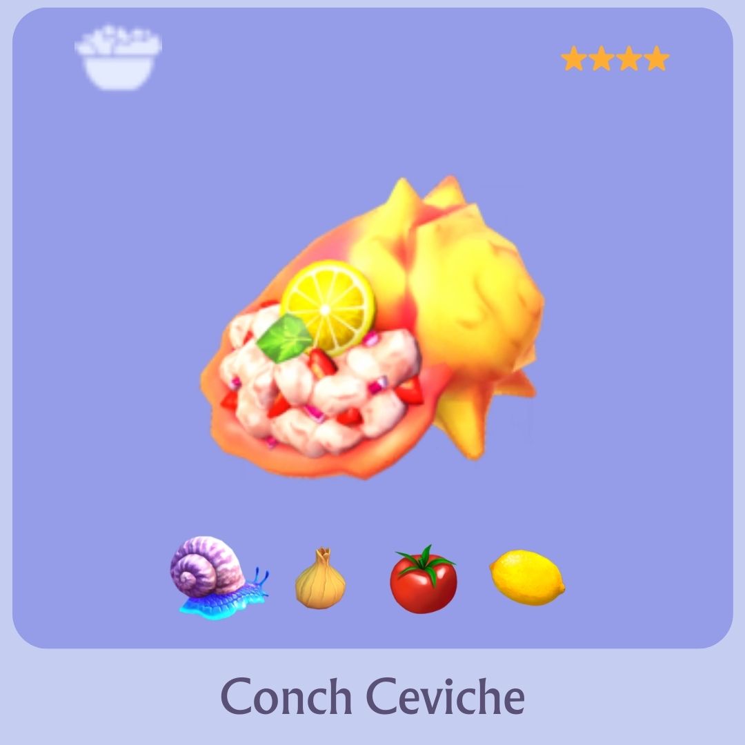 Conch Ceviche Disney Dreamlight Valley Recipe