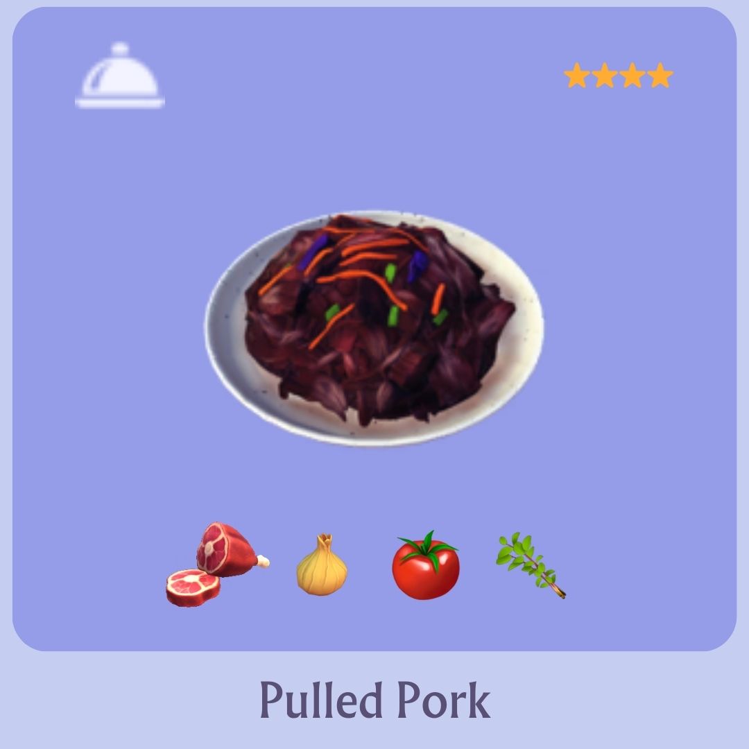 Pulled Pork Disney Dreamlight Valley Recipe