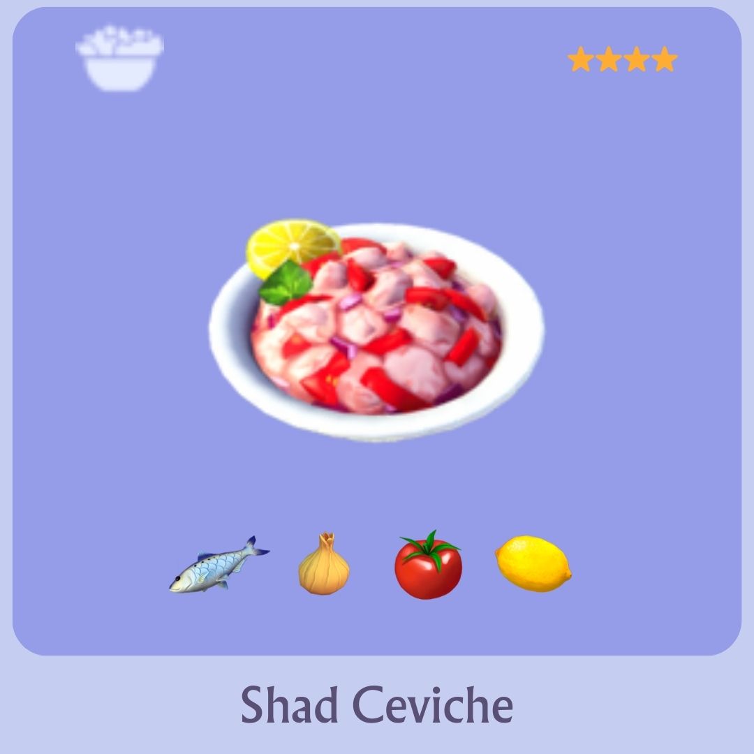 Shad Ceviche Recipe Disney Dreamlight Valley