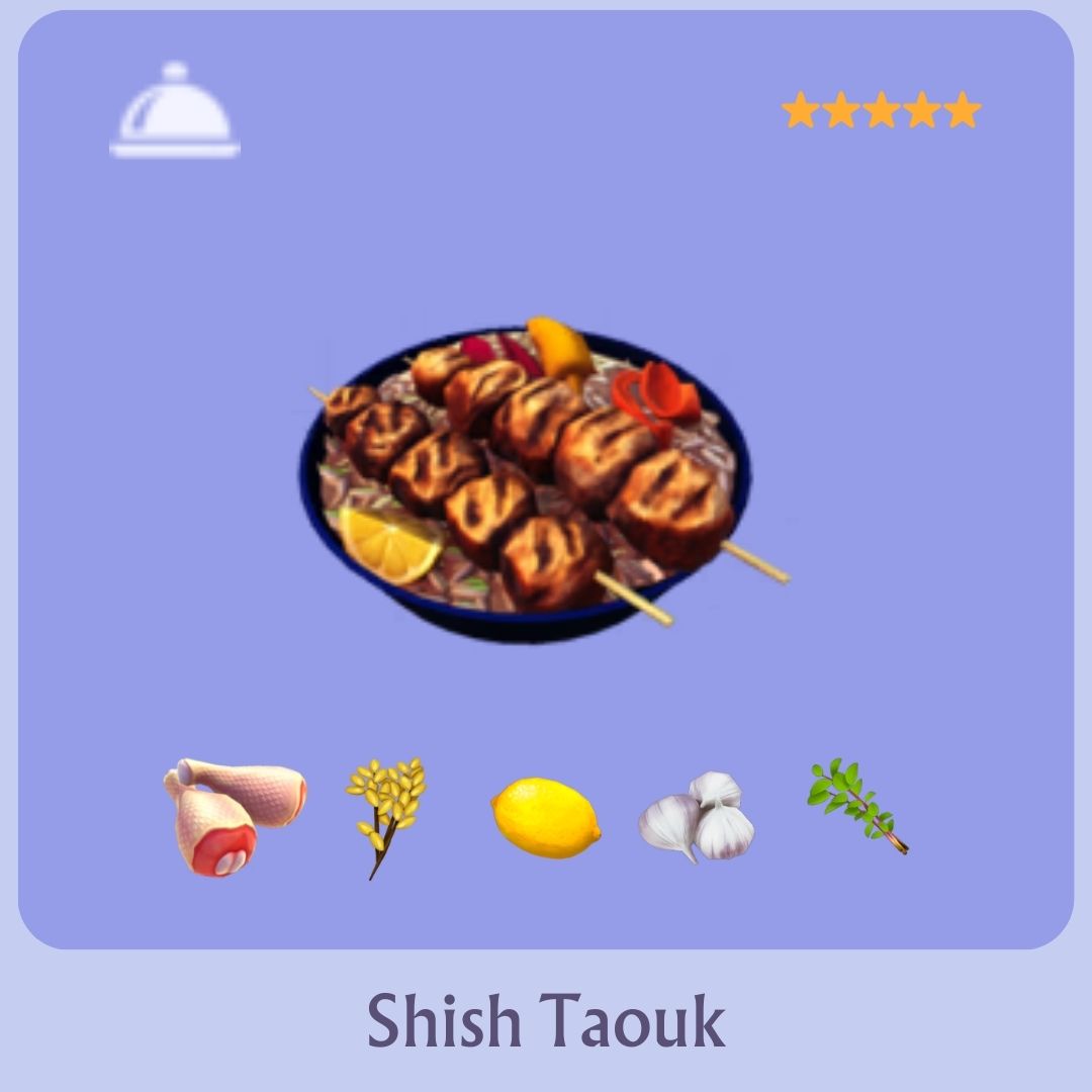 Shish Taouk Disney Dreamlight Valley Recipe