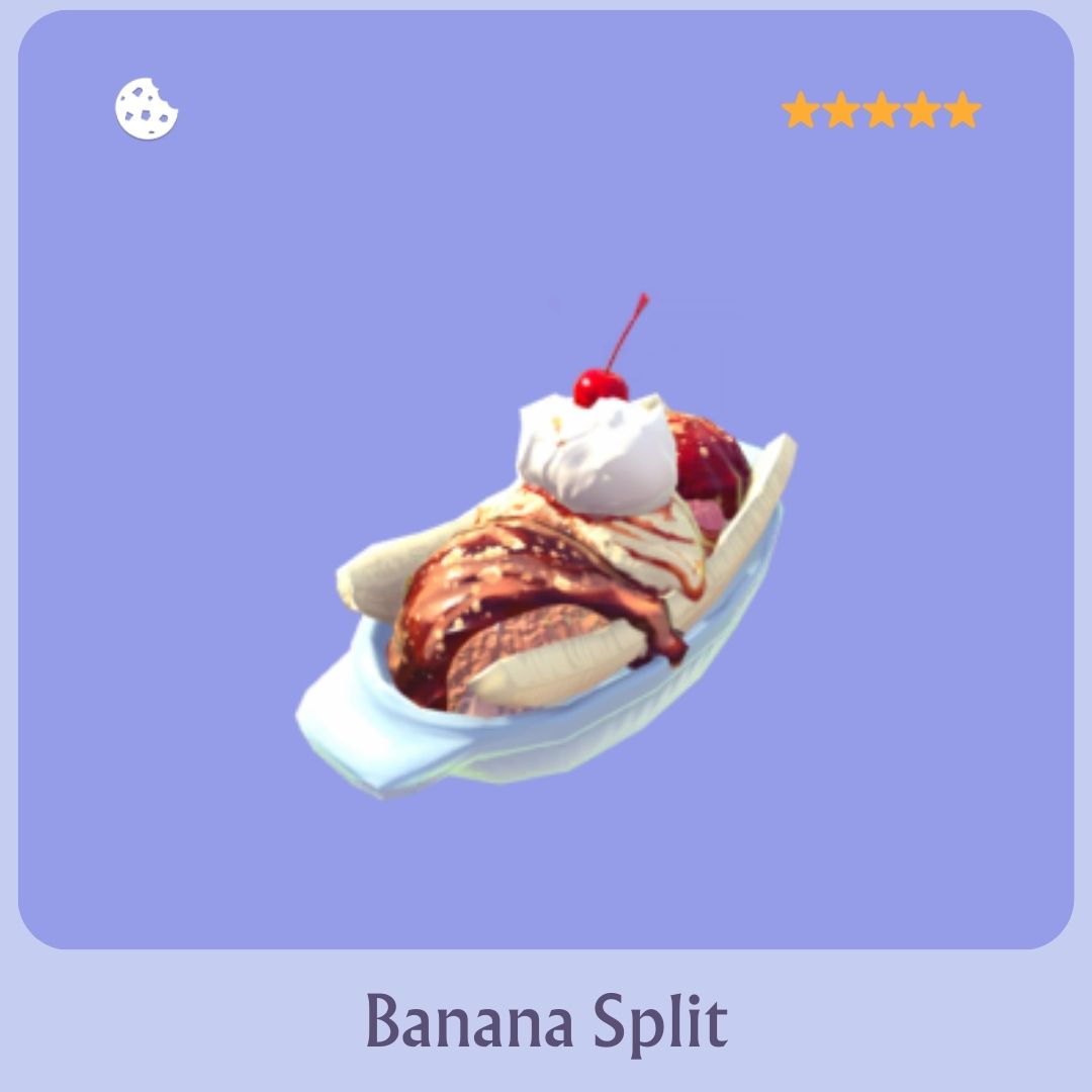Banana Split Disney Dreamlight Valley Recipe