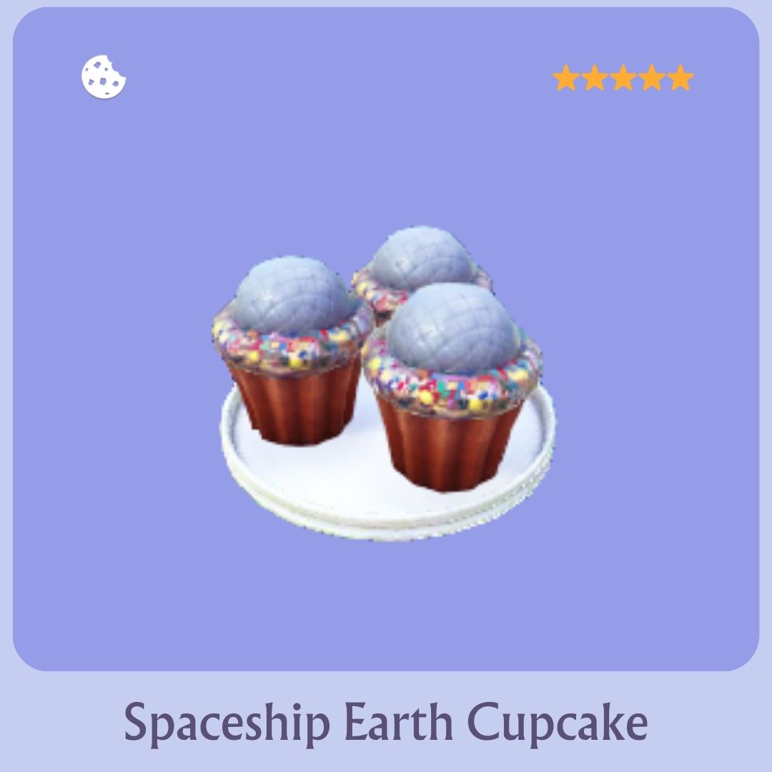 Spaceship Earth Cupcake Disney Dreamlight Valley Recipe
